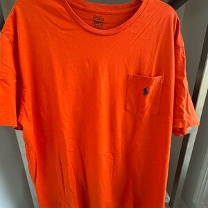 Polo Ralph Lauren Short Sleeve orange pocket tee xl